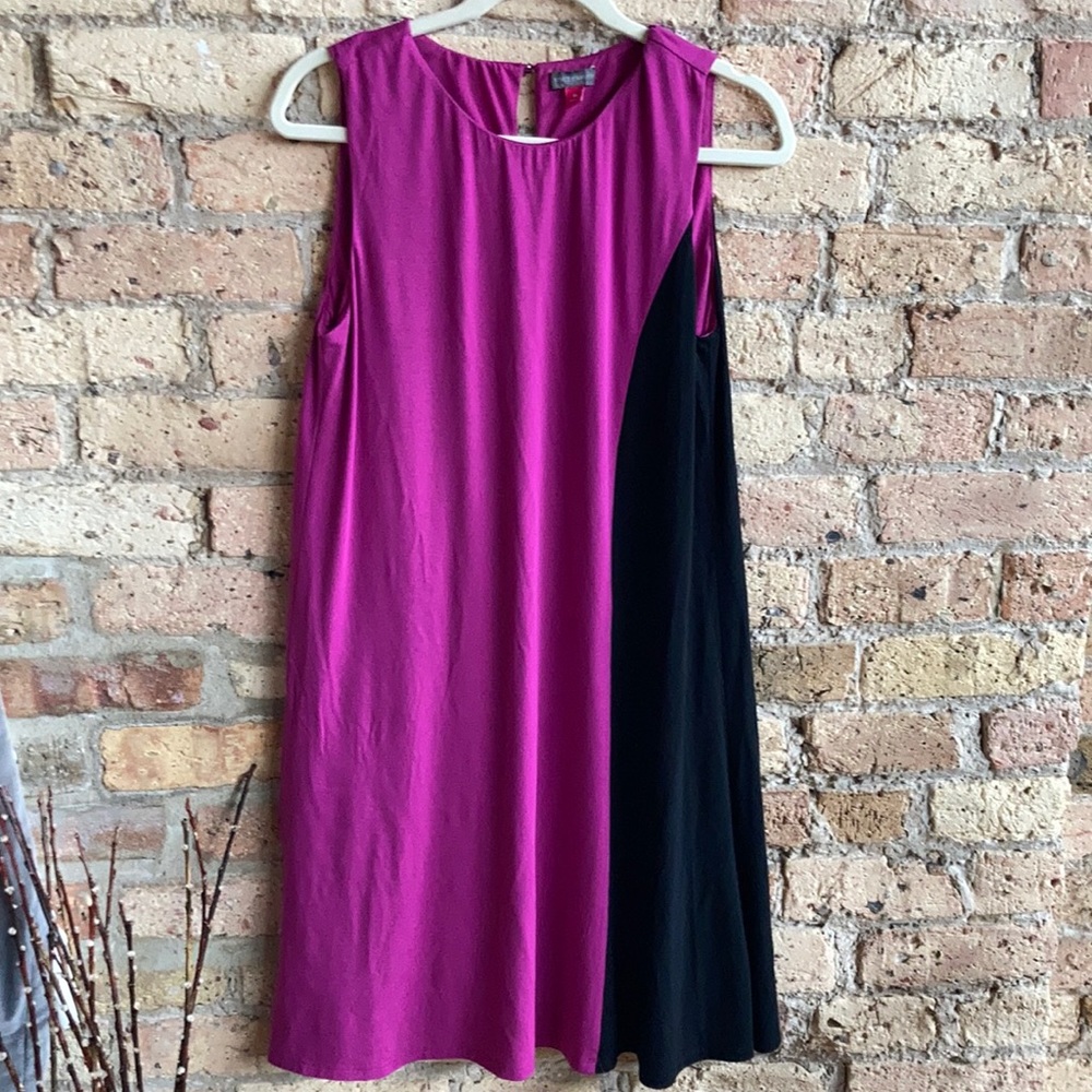 Vince Camuto pink and black tunic dress